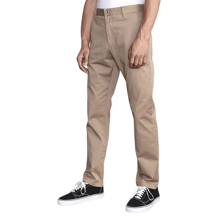 RVCA The Weekend Stretch Pant in Dark Khaki - BoardCo
