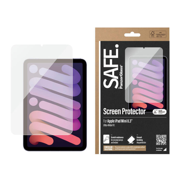 ฟิล์มกระจก Safe Glass สำหรับ iPad mini รุ่นที่ 6 และ 7