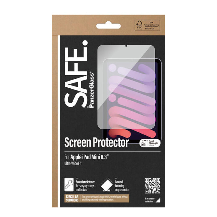 ฟิล์มกระจก Safe Glass สำหรับ iPad mini รุ่นที่ 6 และ 7