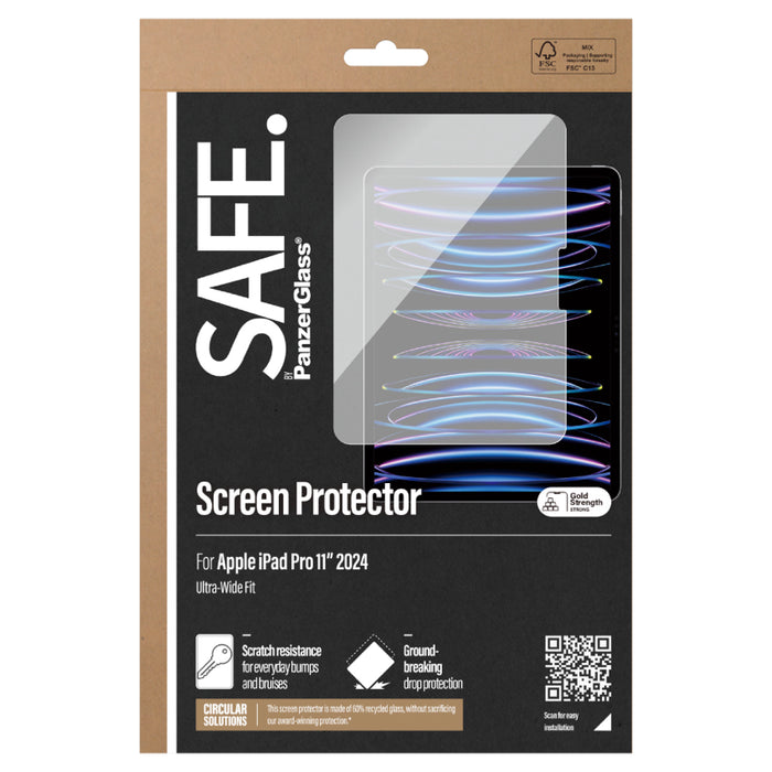 ฟิล์มกระจกกันรอยแบบเต็มจอ SAFE Glass สำหรับ iPad Pro 11 รุ่นที่ 5