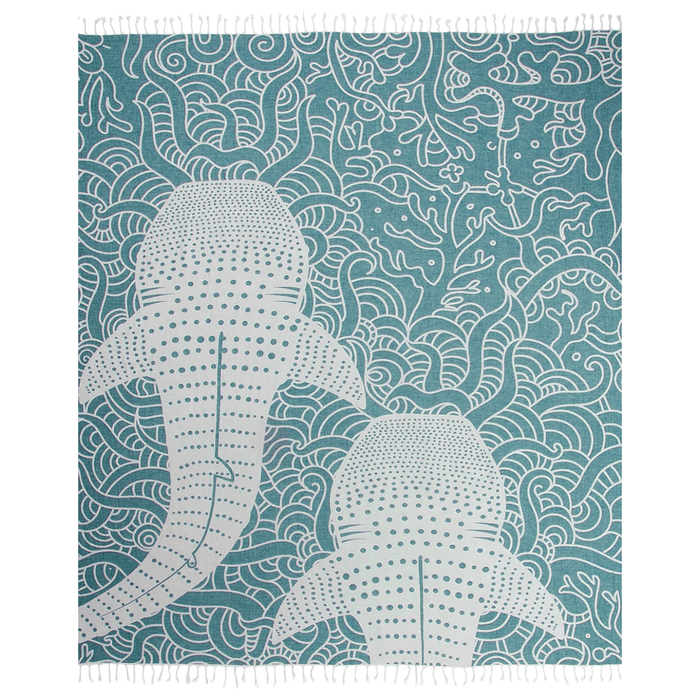 Sand Cloud Blue Whale Shark XL Towel - BoardCo