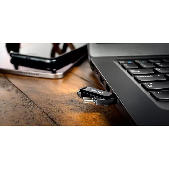 แฟลชไดรฟ์ Ultra Dual Drive Go - 128GB โอนข้อมูลรวดเร็ว แบรนด์ SANDISK