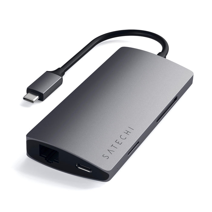 อะแดปเตอร์มัลติพอร์ต Satechi Type-C MultiPort Ethernet V2 สี Space Gray