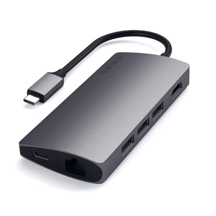 อะแดปเตอร์มัลติพอร์ต Satechi Type-C MultiPort Ethernet V2 สี Space Gray