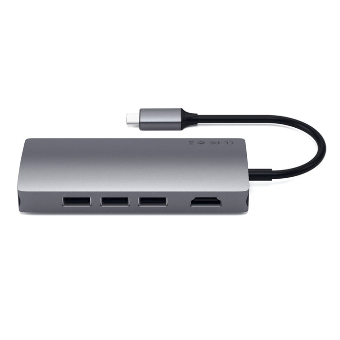 อะแดปเตอร์มัลติพอร์ต Satechi Type-C MultiPort Ethernet V2 สี Space Gray