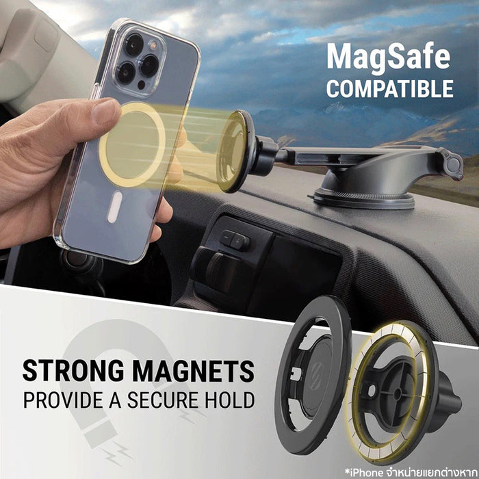 แท่นยึดสมาร์ทโฟนในรถยนต์ Scosche รองรับ MagSafe ยึดโทรศัพท์แน่นหนา ปรับมุมได้สะดวก