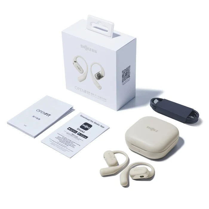 หูฟังไร้สาย Shokz OpenFit สี Beige