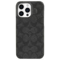 เคสแฟชั่น Coach Slim Wrap สำหรับ iPhone 15 Pro Max สี Signature C Charcoal