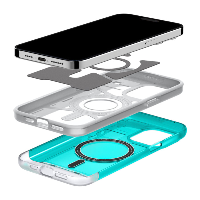 เคสกันกระแทก SPIGEN Classic C1 MagFit for iPhone 15 Pro Max - Bondi Blue