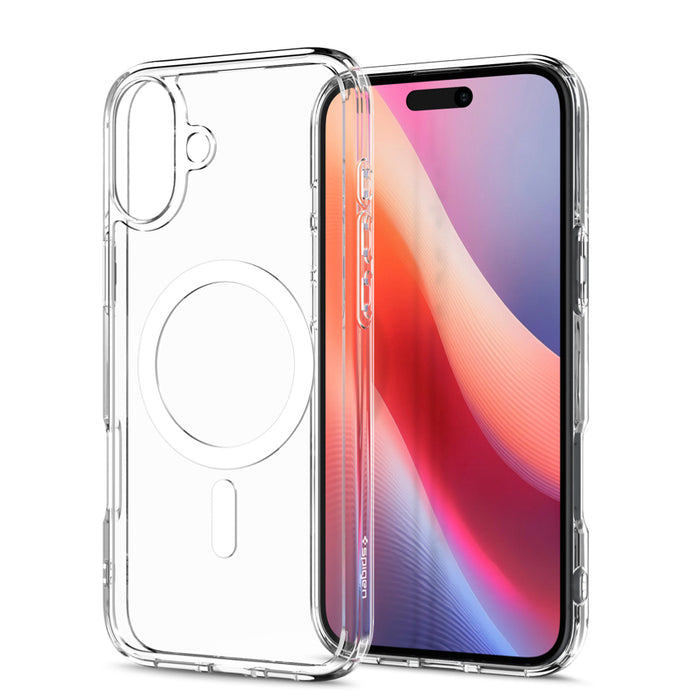 เคสกันกระแทก Spigen Crystal Hybrid Magfit สำหรับ iPhone 16 สี White