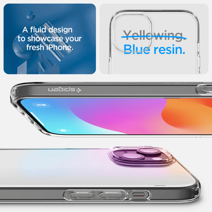 เคสใส Spigen Liquid Crystal สำหรับ iPhone 15 สี Crystal Clear