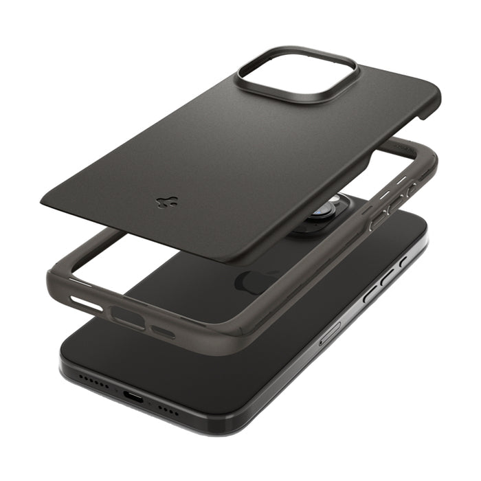 เคสกันกระแทก Spigen Thin Fit สำหรับ iPhone 15 Pro Max สี Gunmetal