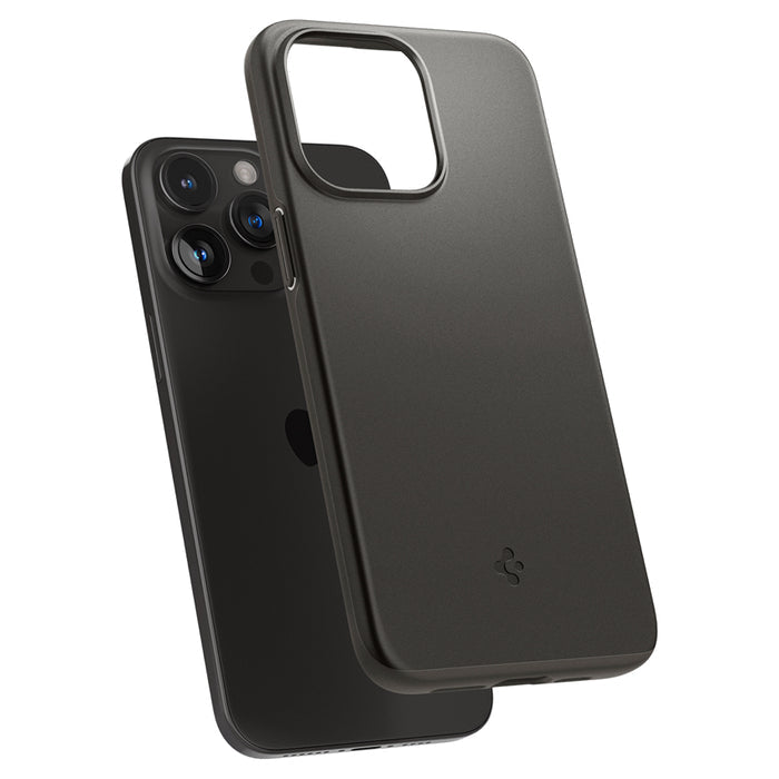 เคสกันกระแทก Spigen Thin Fit สำหรับ iPhone 15 Pro Max สี Gunmetal