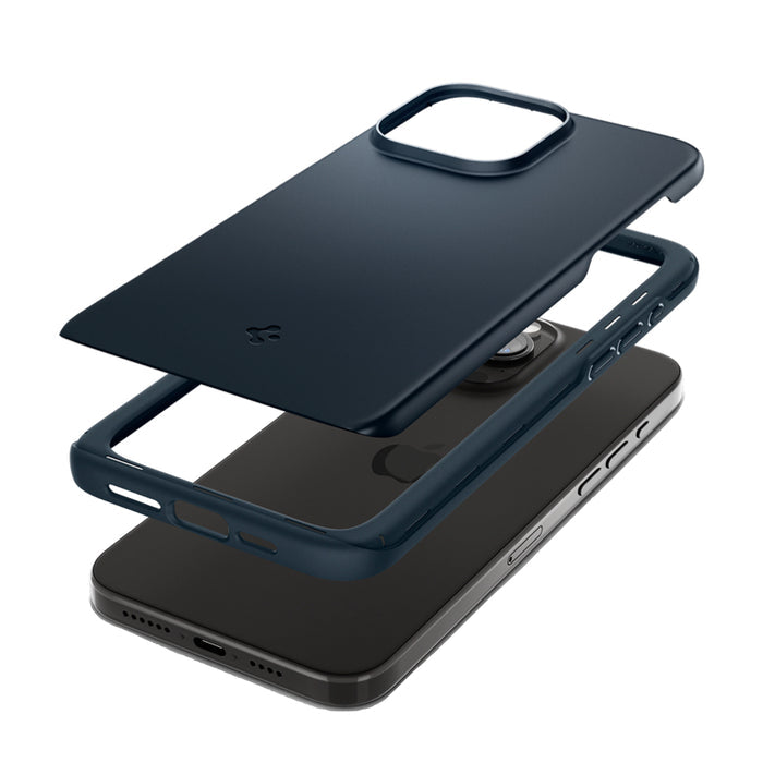 เคสกันกระแทก Spigen Thin Fit สำหรับ iPhone 15 Pro Max สี Metal Slate