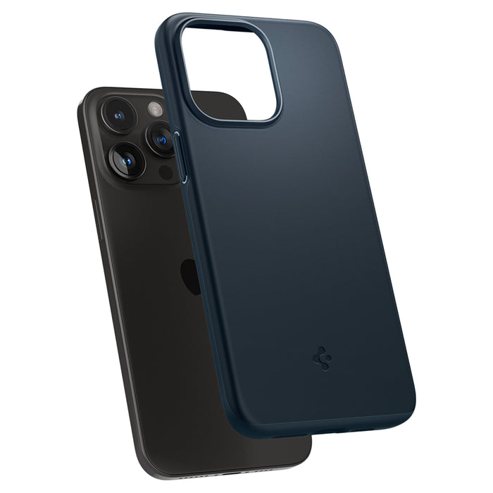 เคสกันกระแทก Spigen Thin Fit สำหรับ iPhone 15 Pro Max สี Metal Slate