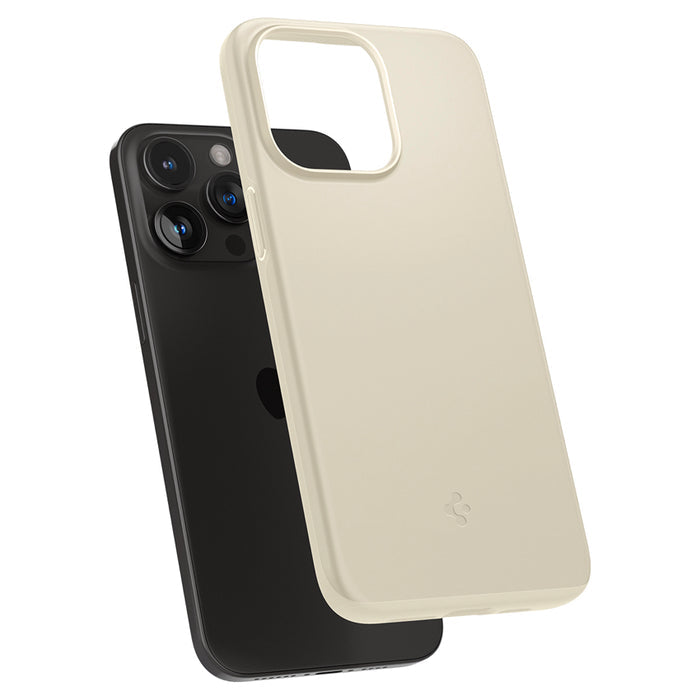 เคสกันกระแทก Spigen Thin Fit สำหรับ iPhone 15 Pro Max สี Mute Beige