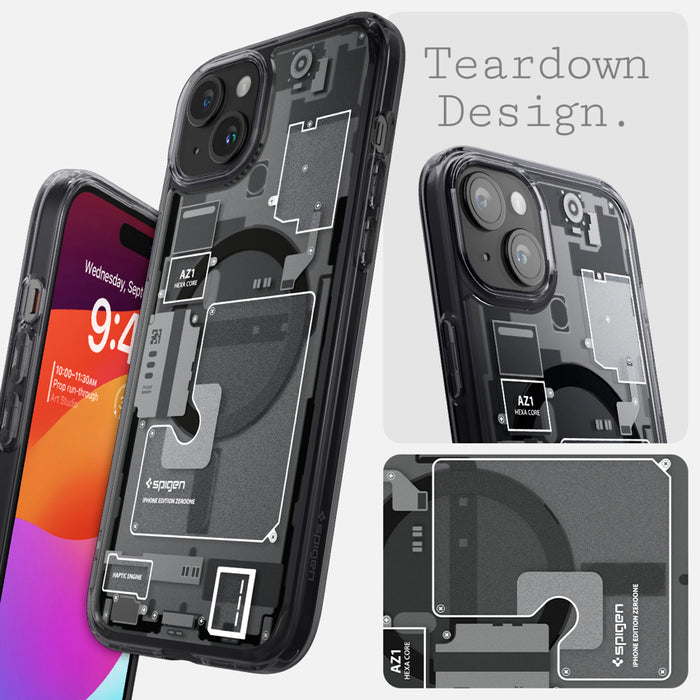 เคสใส Spigen Ultra Hybrid MagFit Zero One สำหรับ iPhone 15 สี Zero One