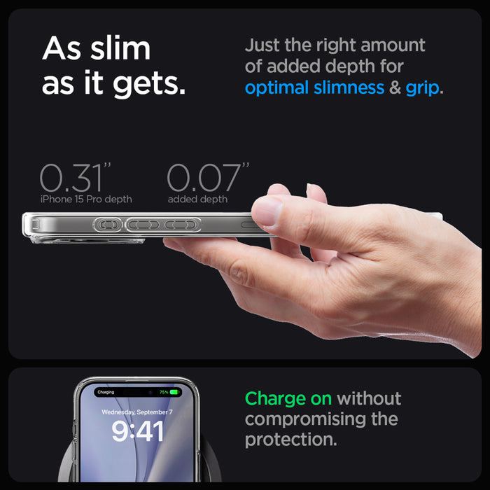 Spigen Ultra Hybrid MagFit Zero One for iPhone 15 Pro - Zero One White