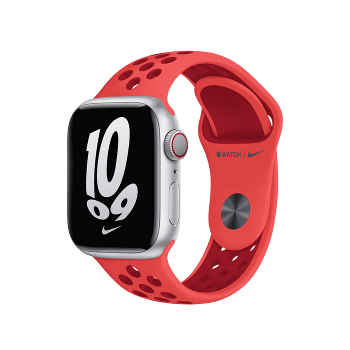 สาย Nike Sport Band Bright Crimson/Gym Red สำหรับ Apple Watch 41 มม.