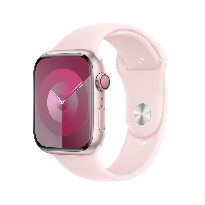 สาย Sport Band Light Pink ขนาด S/M สำหรับ Apple Watch 45 มม.