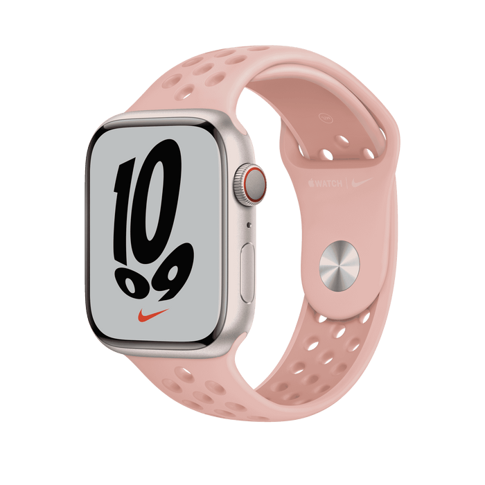 สาย Nike Sport Band Pink Oxford/Rose Whisper สำหรับ Apple Watch 45 มม.