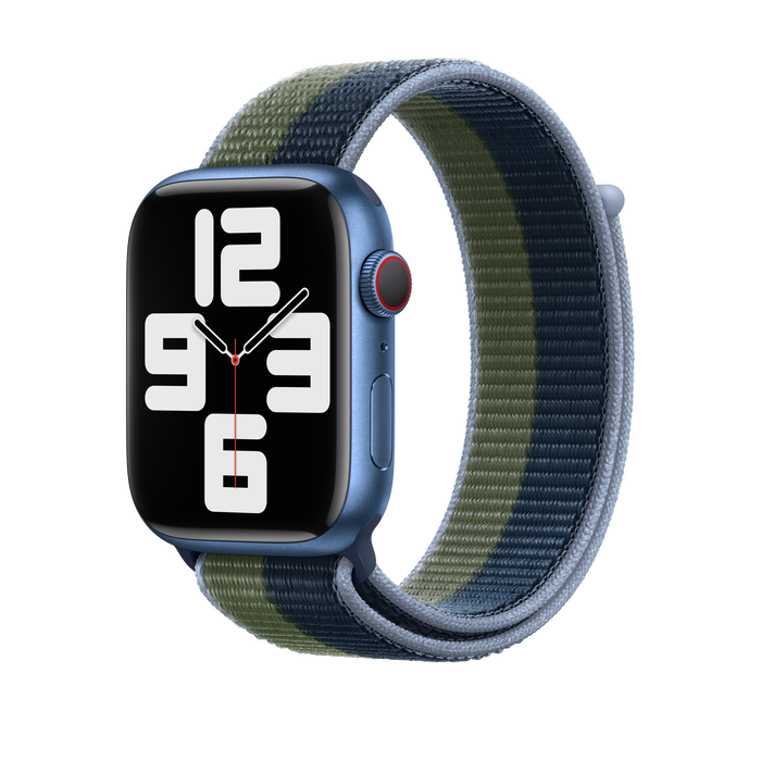 สาย Sport Loop Abyss Blue/Moss Green สำหรับ Apple Watch 45มม.