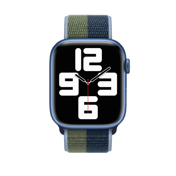 สาย Sport Loop Abyss Blue/Moss Green สำหรับ Apple Watch 45มม.