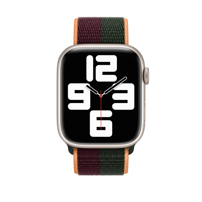 สาย Sport Loop Dark Cherry/Forest Green สำหรับ Apple Watch 41มม.