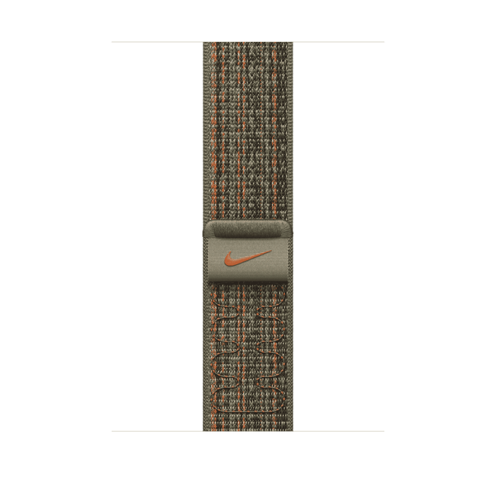 สาย Nike Sport Loop Sequoia/Orange สำหรับ Apple Watch 45มม.