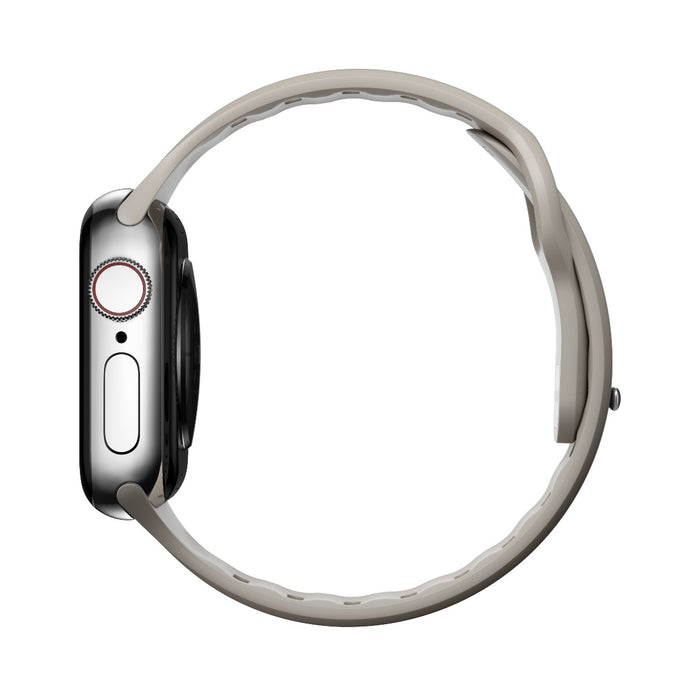 สายนาฬิกา Sport Slim FKM สำหรับ Apple Watch 40,41 mm Beige - Silver Hardware