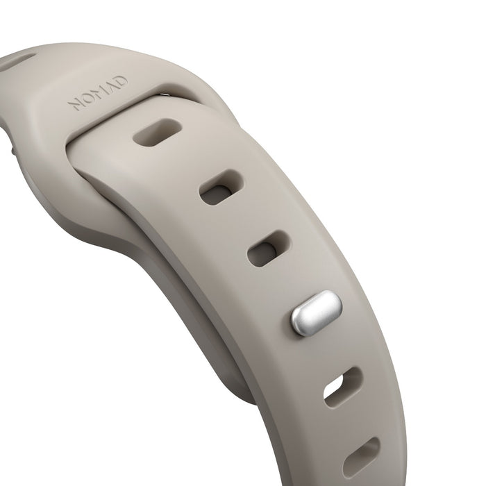 สายนาฬิกา Sport Slim FKM สำหรับ Apple Watch 40,41 mm Beige - Silver Hardware