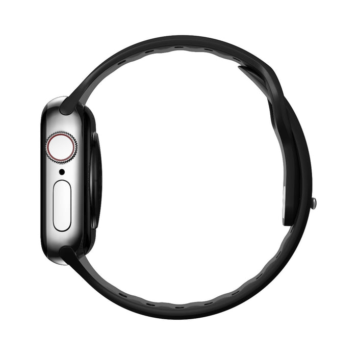 สายนาฬิกา Sport Slim FKM สำหรับ Apple Watch 40,41 mm Black - Silver Hardware