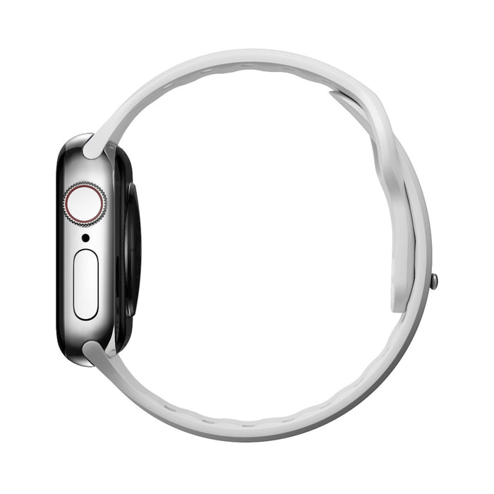 สายนาฬิกา Sport Slim FKM สำหรับ Apple Watch 40,41 mm White - Silver Hardware