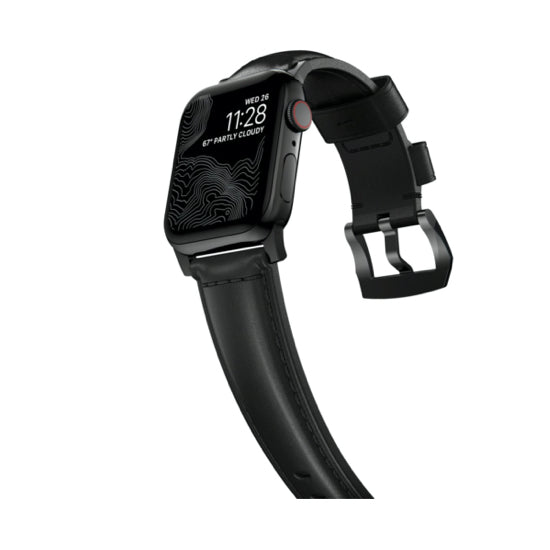 สายนาฬิกาหนัง Traditional สำหรับ Apple Watch 38/40mm BK สี Black Buckle