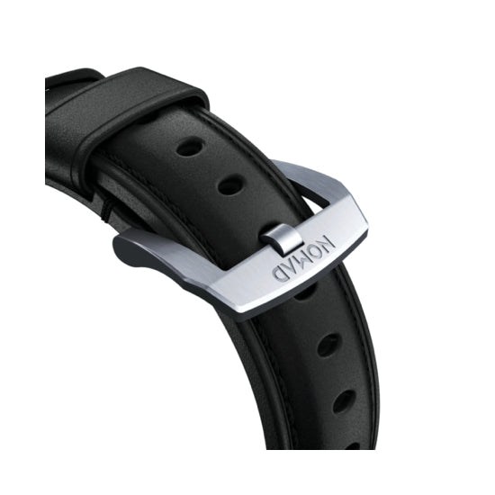 สายนาฬิกาหนัง Traditional สำหรับ Apple Watch 42/44mm BK สี Silver Buckle
