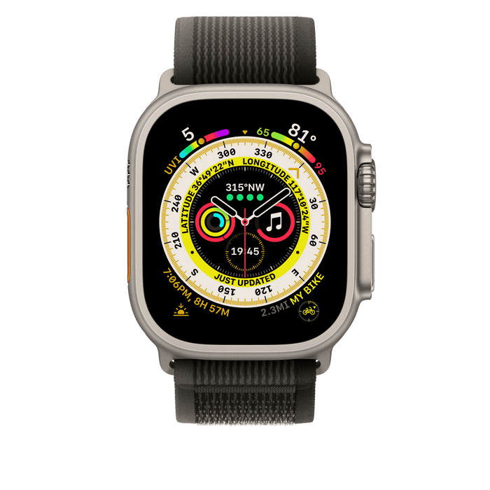 สายแบบ Trail Loop Black/Gray  ขนาด S/M สำหรับ Apple Watch 49 มม.