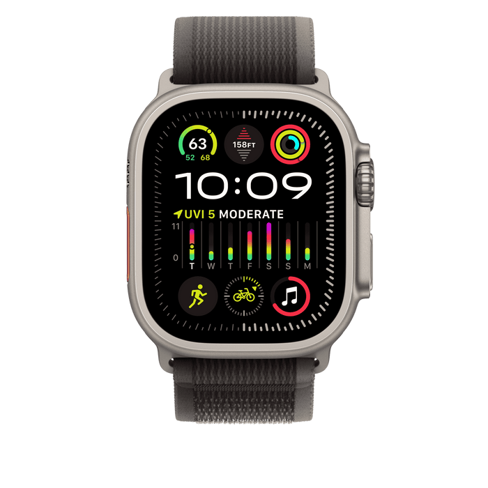 สายแบบ Trail Loop Blue/Black  ขนาด M/L สำหรับ Apple Watch 49 มม.