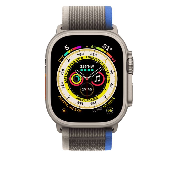 สายแบบ Trail Loop Blue/Gray ขนาด M/L สำหรับ Apple Watch 49 มม.