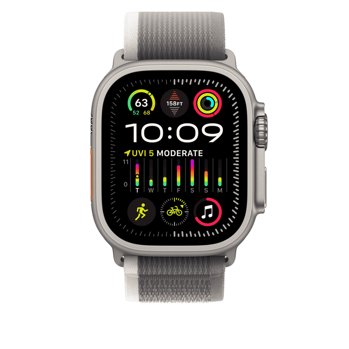 สายแบบ Trail Loop Green/Gray  ขนาด M/L สำหรับ Apple Watch 49 มม.