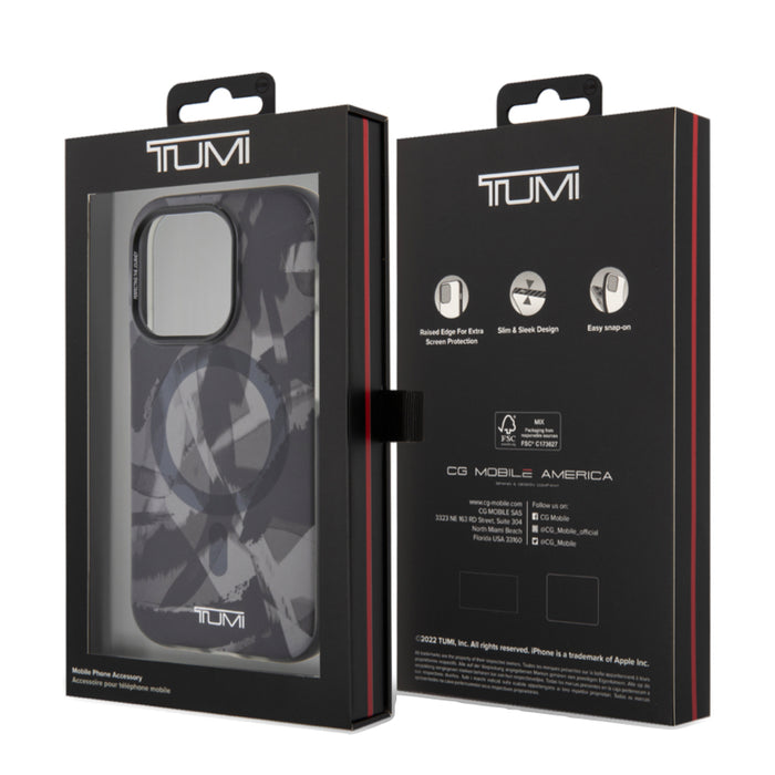 เคสกันกระแทก Tumi Mag Transparent PC Case for iPhone 15 Pro สี Black Brush Camo