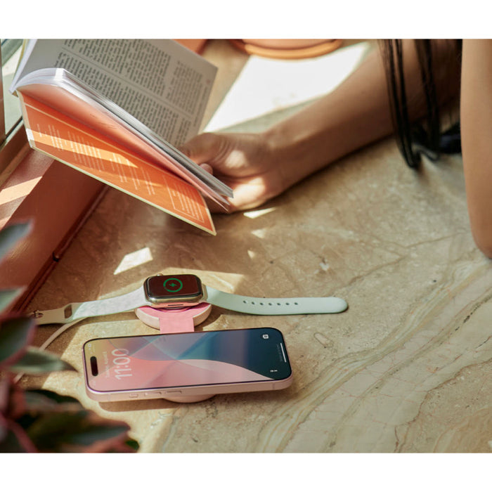 แท่นชาร์จไร้สาย Twelve South Butterfly SE สี Pink