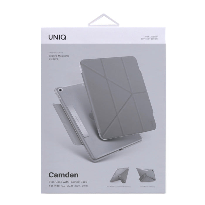 เคสฝาพับ Uniq Camden สำหรับ iPad 10.2 สี Fossil Grey