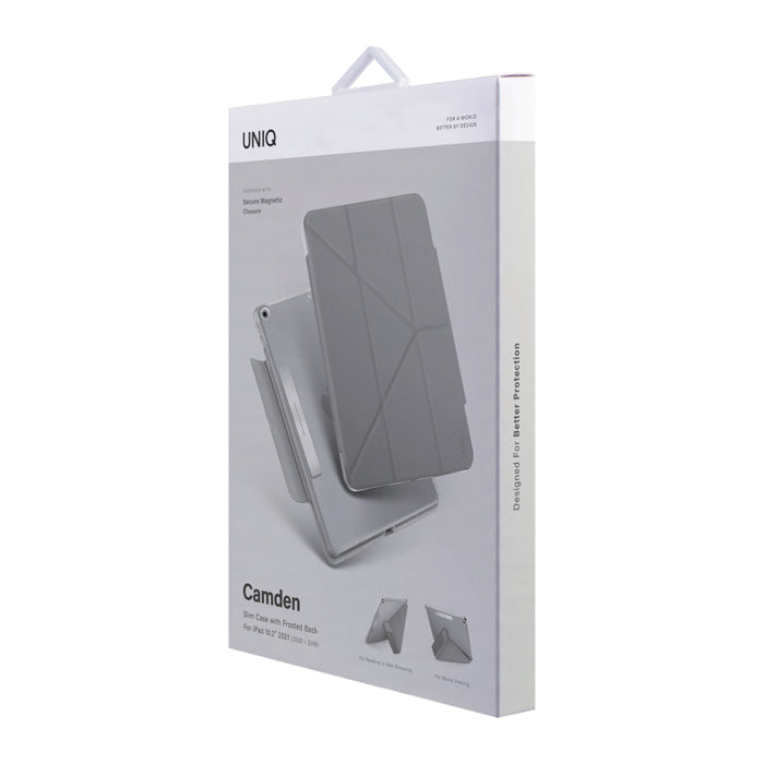 เคสฝาพับ Uniq Camden สำหรับ iPad 10.2 สี Fossil Grey