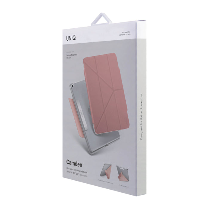 เคสฝาพับ Uniq Camden สำหรับ iPad 10.2 สี Peony Pink