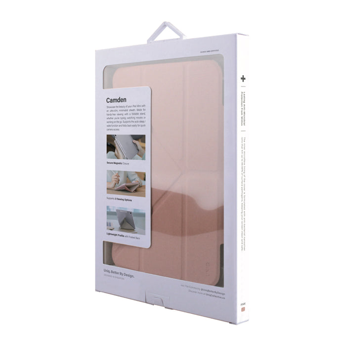 เคสฝาพับ Uniq Camden สำหรับ iPad 10.2 สี Peony Pink