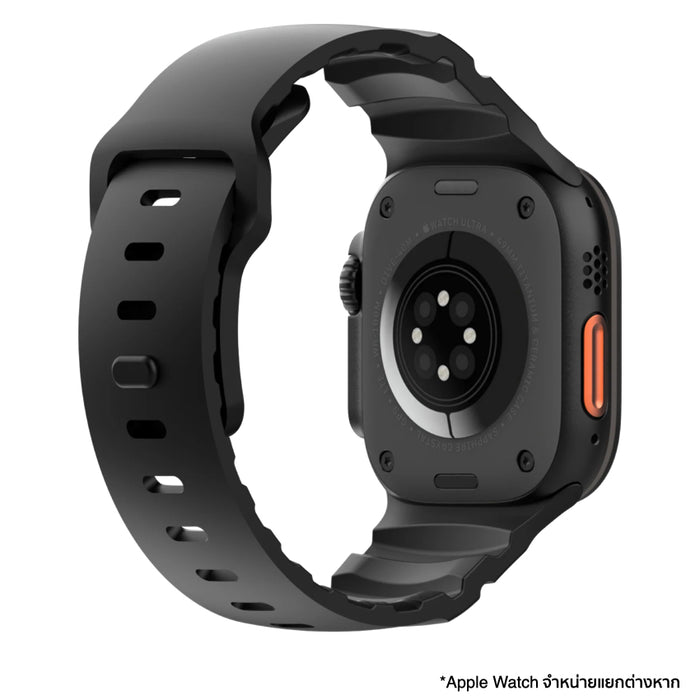 สาย UNIU Titan Strap สำหรับ Apple Watch ดีไซน์สาย FKM Fluororubber ระบายอากาศได้ ใส่สบาย เหมาะกับสายลุยและผิวแพ้ง่าย