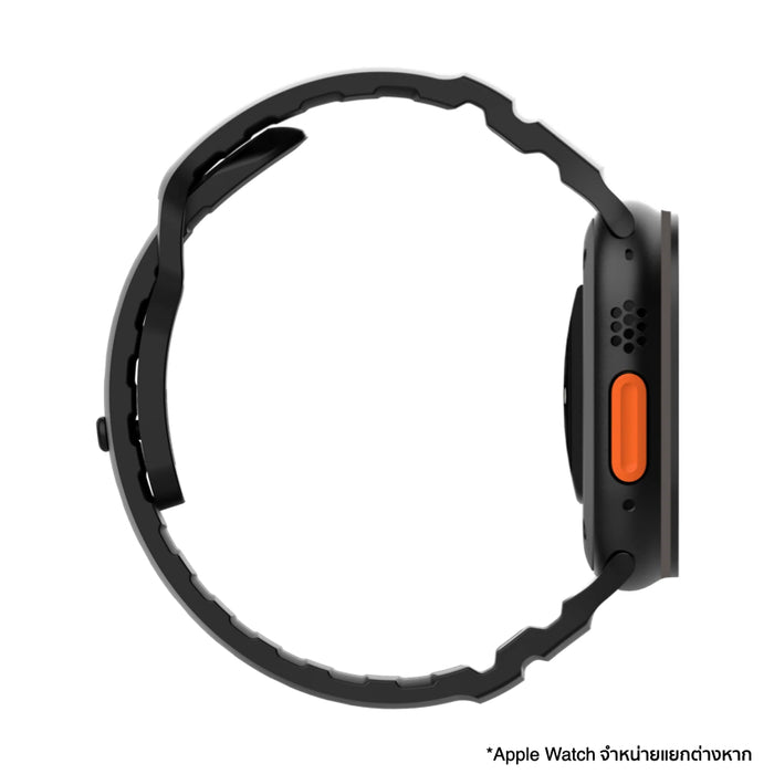 สายนาฬิกา Uniu Titan Strap สำหรับ Apple Watch 49/46/45/44 - Midnight Black
