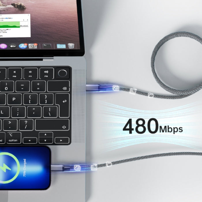 สายชาร์จ Valore USB-C to USB-C สี Black ความยาว 1 เมตร 240 วัตต์