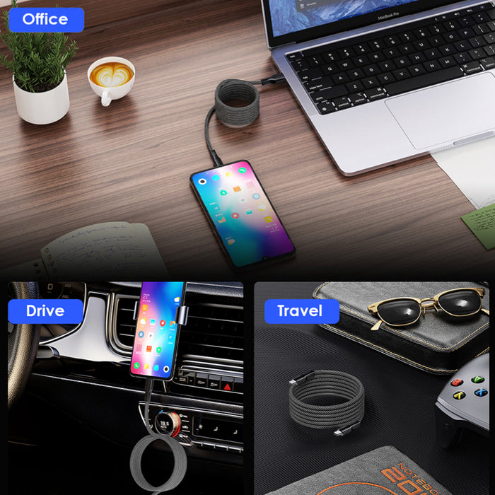 สายชาร์จ Valore USB-C to USB-C สี Black ความยาว 1 เมตร 240 วัตต์