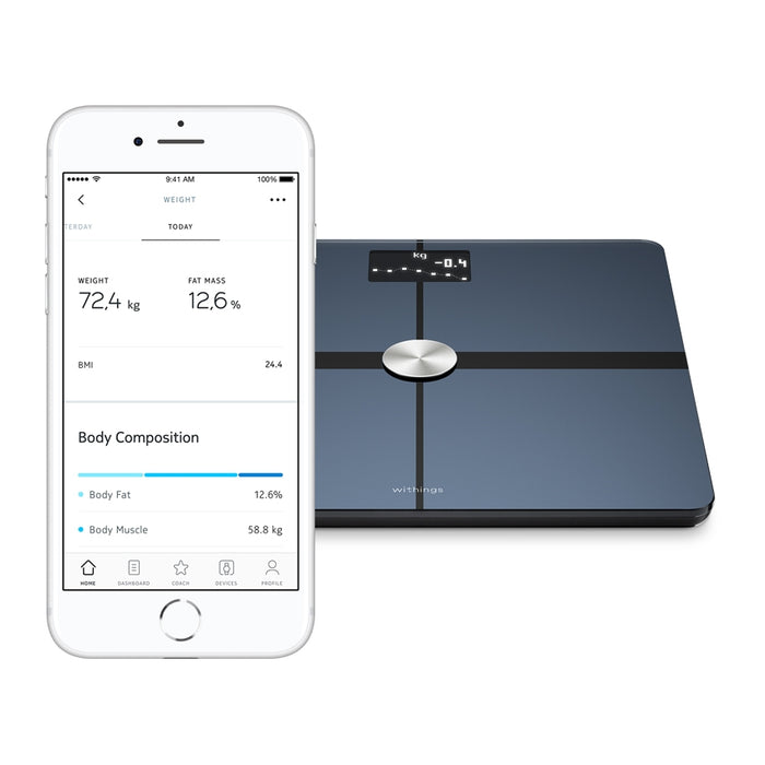 เครื่องชั่งน้ำหนักอัจฉริยะ Withings Body+ สี Black